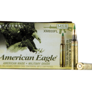 Federal American Eagle XM 5.56 NATO 62 Grain 20-Rounds FMJBT