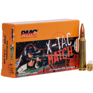 PMC Ammunition X-Tac Match Brass .223 Rem 77 Grain 20-Rounds OTM