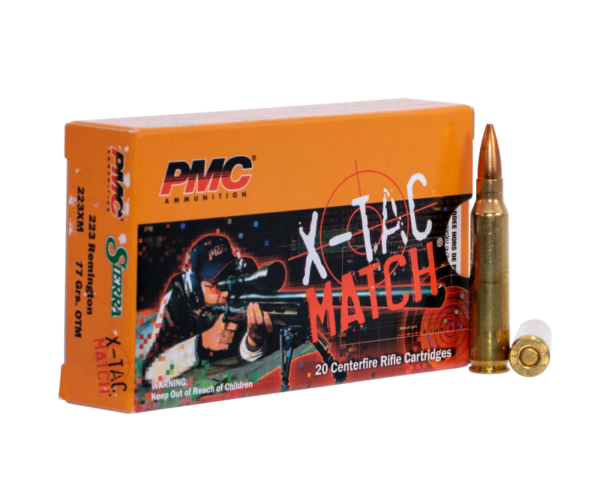 PMC Ammunition X-Tac Match Brass .223 Rem 77 Grain 20-Rounds OTM