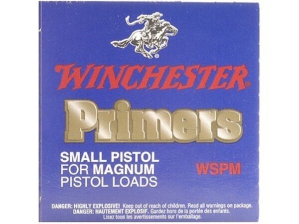 Winchester Small Pistol Magnum Primers 1/2M Box of 3000 (3 BOXES OF 1000)