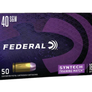 Federal Syntech Training Match Ammunition 40 S&W 180 Grain Total Synthetic Jacket