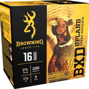 Browning BXD Upland Ammunition 16 Gauge 2-3/4″ 1-1/8 oz #6 Shot