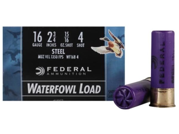 Federal Speed-Shok Ammunition 16 Gauge 2-3/4″ 15/16 oz Non-Toxic Steel Shot 500 rounds