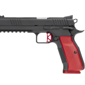 CZ-USA Dan Wesson DWX Pistol 19-Round Black with Red Grips and Trigger