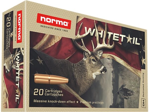 Norma Whitetail Ammunition 300 Winchester Magnum 150 Grain Jacketed Soft Point 500 rounds