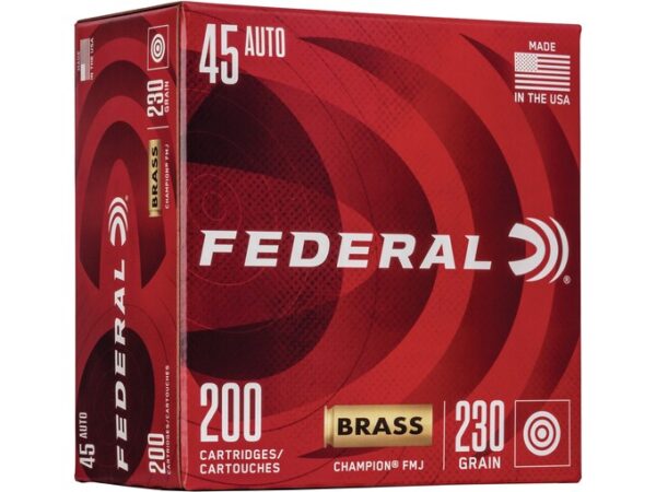 Federal Champion Ammunition 45 ACP 230 Grain Full Metal Jacket