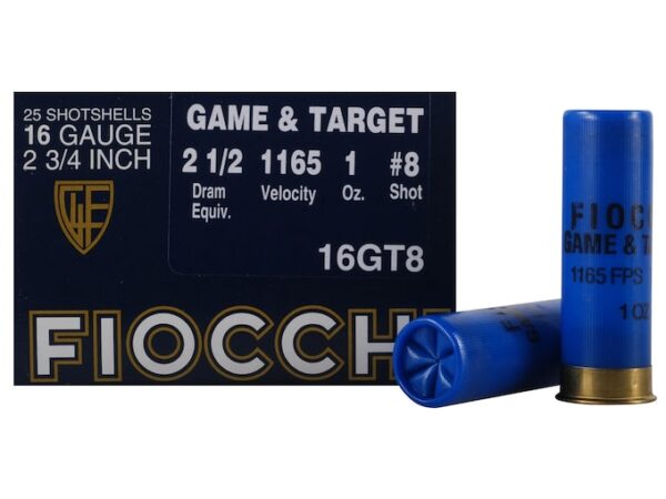 Fiocchi Game & Target Ammunition 16 Gauge 2-3/4″ 1 oz