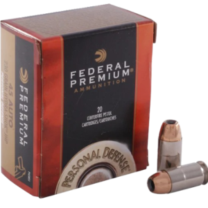 Federal Premium Personal Defense Ammunition 45 ACP 230 Grain Hydra-Shok Jacketed Hollow Point