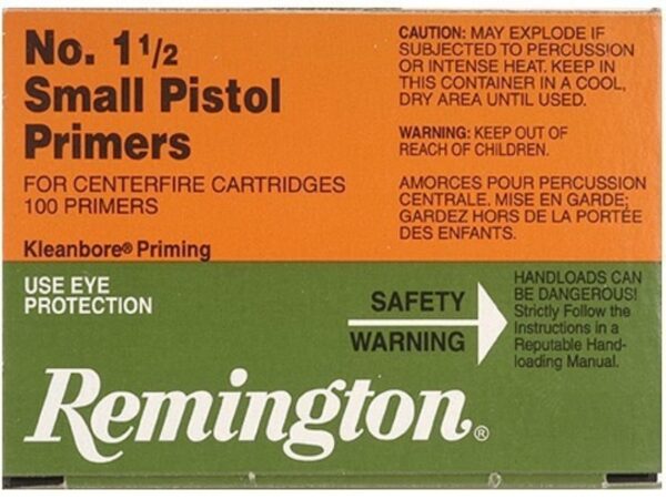 Remington Small Pistol Primers #1-1/2 Box of 3000 (3 BOXES OF 1000)