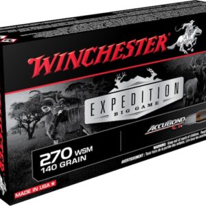 Winchester Expedition Big Game Ammunition 270 Winchester Short Magnum (WSM) 140 Grain Nosler AccuBond 20 rounds