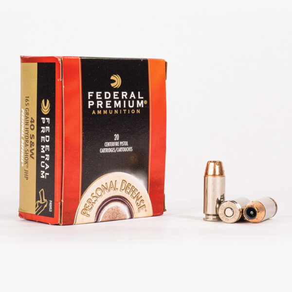 40 S&W – 165 gr. JHP – Federal Hydra-Shok (P40HS3) – 500 Rounds - Image 2