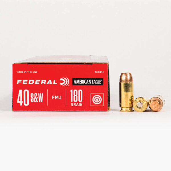 40 SW – 180 Grain FMJ – Federal (AE40R1) – 1000 Rounds