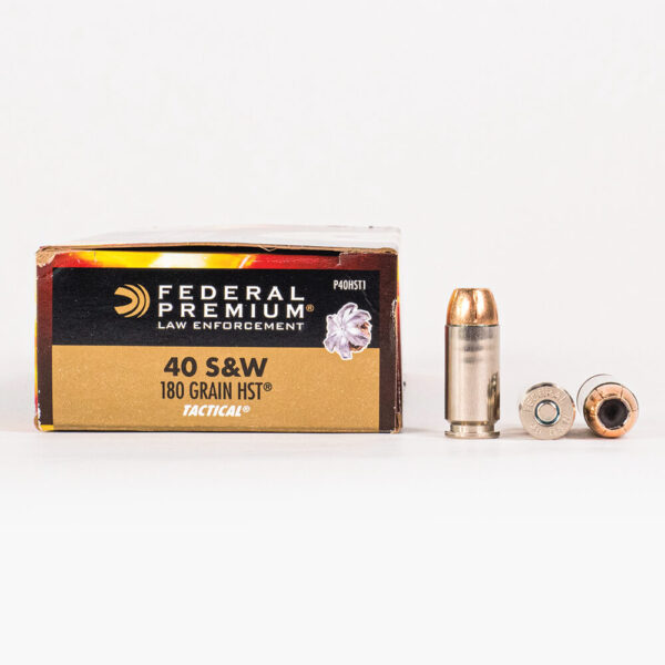 40 SW – 180 gr HST JHP – Federal LE (P40HST1) – 1000 Rounds