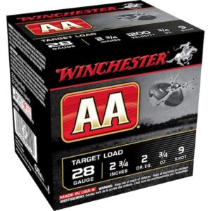 Winchester AA Target Ammunition 28 Gauge 2-3/4″ 3/4 oz 500 rounds