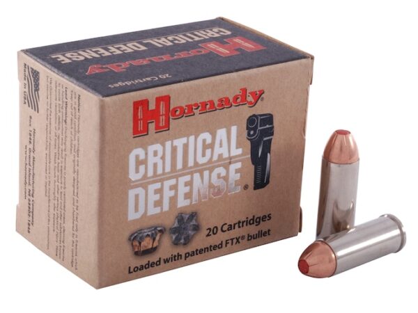 Hornady Critical Defense Ammunition 45 Colt (Long Colt) 185 Grain FTX  500 rounds