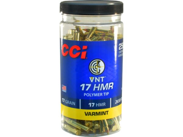 CCI Varmint Ammunition 17 Hornady Magnum Rimfire (HMR) 17 Grain Speer VNT