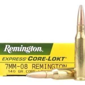 Remington Core-Lokt Ammunition 7mm-08 Remington 140 Grain Core-Lokt Pointed Soft Point 500 rounds