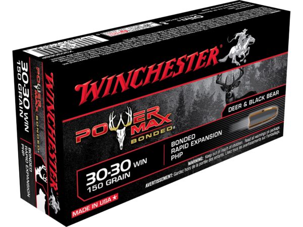 Winchester Power Max Bonded Ammunition 30-30 Winchester 150 Grain Protected Hollow Point