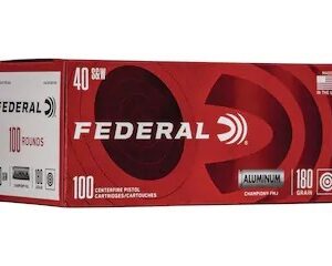 Federal Champion Ammunition 40 S&W 180 Grain Full Metal Jacket Aluminum Case