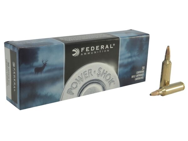 Federal Power-Shok Ammunition 270 Winchester Short Magnum (WSM) 130 Grain Soft Point 500 rounds