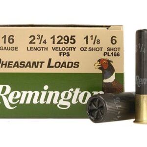 Remington Pheasant Ammunition 16 Gauge 2-3/4″ 1-1/8 oz #6 Shot 500 rounds