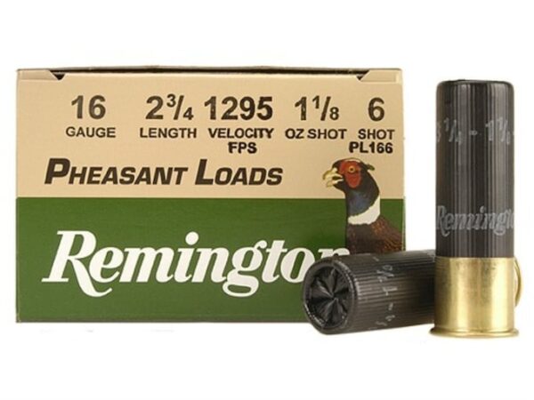 Remington Pheasant Ammunition 16 Gauge 2-3/4″ 1-1/8 oz #6 Shot 500 rounds