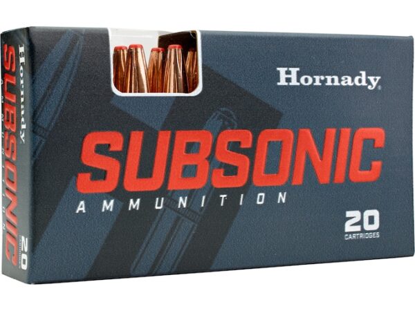 Hornady Subsonic Ammunition 450 Bushmaster 395 Grain SUB-X FTX 500 rounds