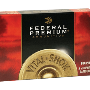 Federal Vital-Shok Premium 20 Pellet 3 Buck Shotshell Ammo 20 GA 5-Rounds 2.75″