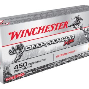 Winchester Deer Season XP Ammunition 450 Bushmaster 250 Grain Extreme Point Polymer Tip 500 round