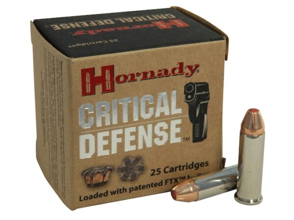 Hornady Critical Defense Ammunition 38 Special +P 110 Grain FTX 500 rounds