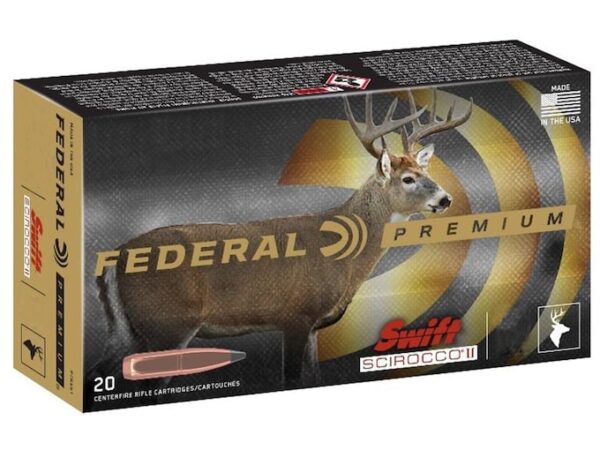 Federal Premium Ammunition 300 Winchester Short Magnum (WSM) 180 Grain Swift Scirocco II 500 rounds