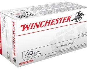 Winchester USA Ammunition 40 S&W 165 Grain Full Metal Jacket Flat Nose 50rds