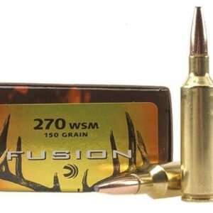 Federal Fusion Ammunition 270 Winchester Short Magnum (WSM) 150 Grain Bonded Spitzer Boat Tail 250 rounds