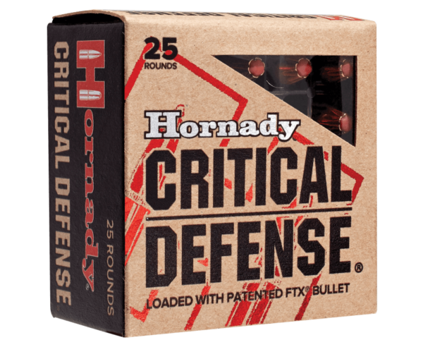 Hornady Critical Defense Handgun Ammo .38 SPL +P 25-Rounds 110 Grain Flex Tip eXpanding