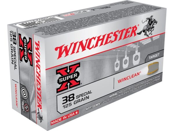 Winchester WinClean Ammunition 38 Special 125 Grain Jacketed Soft Point 500 rounds