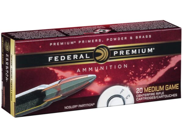 Federal Premium Ammunition 30-30 Winchester 170 Grain Nosler Partition  500 rounds