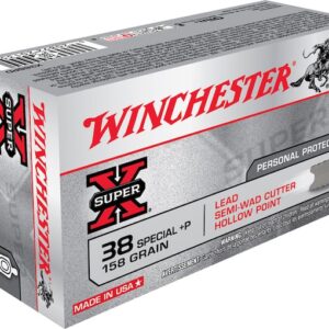 Winchester Super-X Ammunition 38 Special +P 158 Grain Lead Hollow Point Semi-Wadcutter 500 rounds