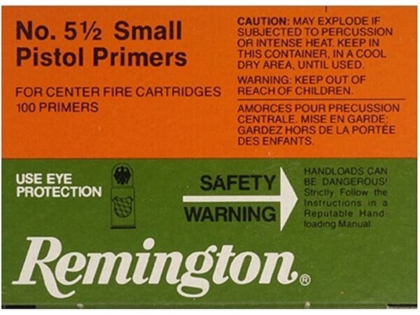 Remington Small Pistol Primers #5-1/2 Box of 3000 (3 BOXES OF1000)