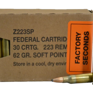 Federal Factory Second Law Enforcement Tactical Ammunition 223 Remington 62 Grain Bonded Soft Point