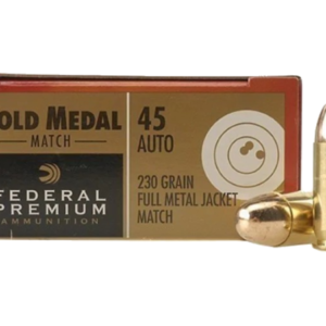 Federal Premium Gold Medal Match Ammunition 45 ACP 230 Grain Full Metal Jacket