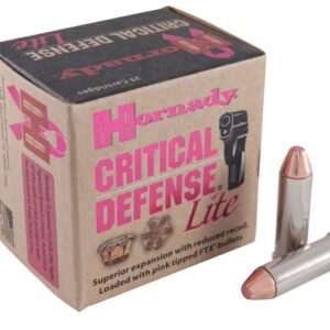 Hornady Critical Defense Lite Ammunition 38 Special 90 Grain FTX 500 rounds