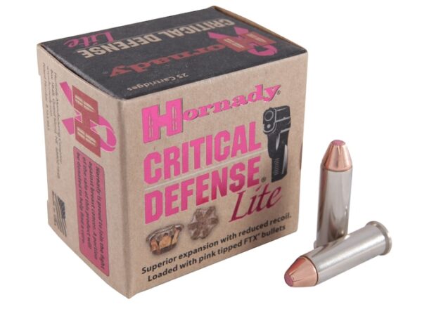 Hornady Critical Defense Lite Ammunition 38 Special 90 Grain FTX 500 rounds