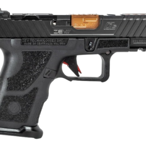 ZEV Technologies OZ-9C Hyper-Comp Semi-Automatic Pistol 9mm Luger 4″ Bronze Barrel Polymer Black Frame Black Slide 15+1-Round