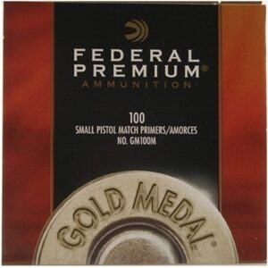 Federal Premium Gold Medal Small Pistol Match Primers #100M Box of 1000 (3BOXES OF1000)