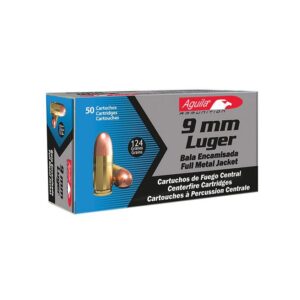 Aguila Ammunition 9mm 124gr FMJ 50rd