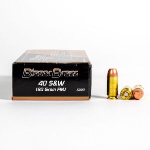 40 SW – 180 gr FMJ – Blazer Brass (5220) – 1000 Rounds