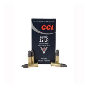 CCI Quiet-22 .22LR 40GR Lead Round Nose 50Rds