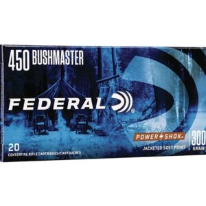 Federal Power-Shok .450 Bushmaster Ammunition 20 RDs