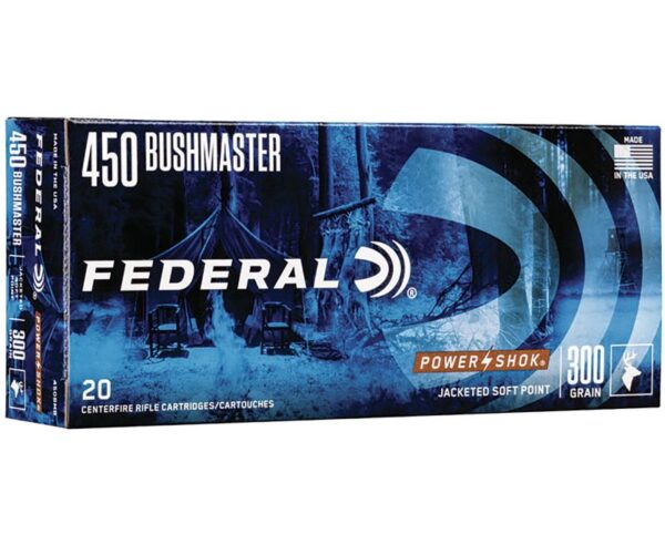 Federal Power-Shok .450 Bushmaster Ammunition 20 RDs