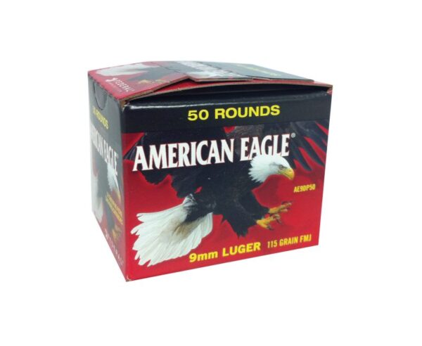 Federal Ammerican Eagle 9mm 115GR FMJ 50Rds